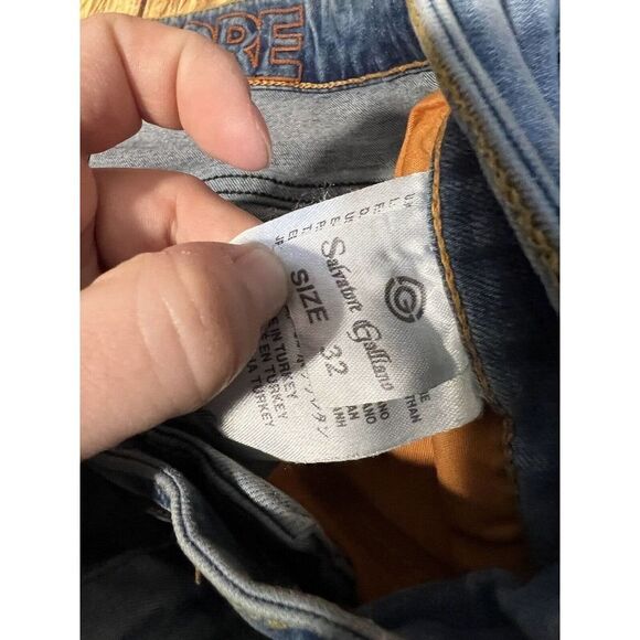 Salvatore Galliano Jeans Distressed Size 32 Floral Color Patch - Picture 7 of 14